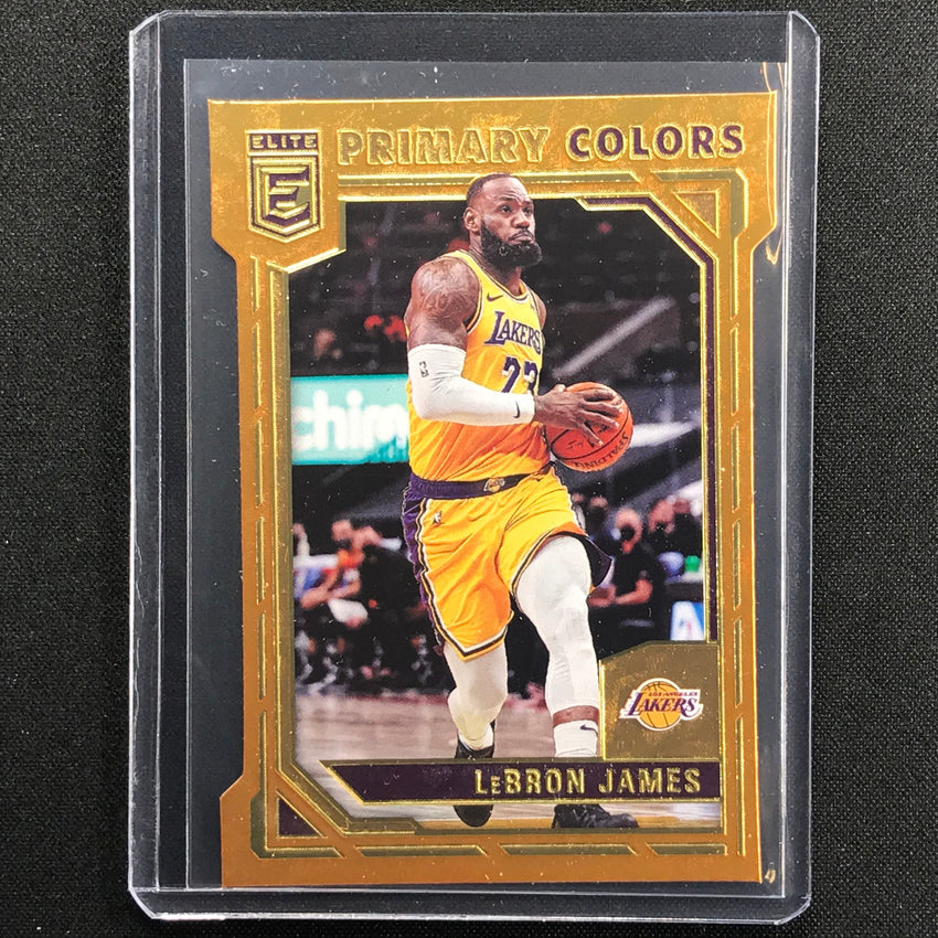 2021-22 Donruss Elite LEBRON JAMES Primary Colors Orange Die-Cut SP #2