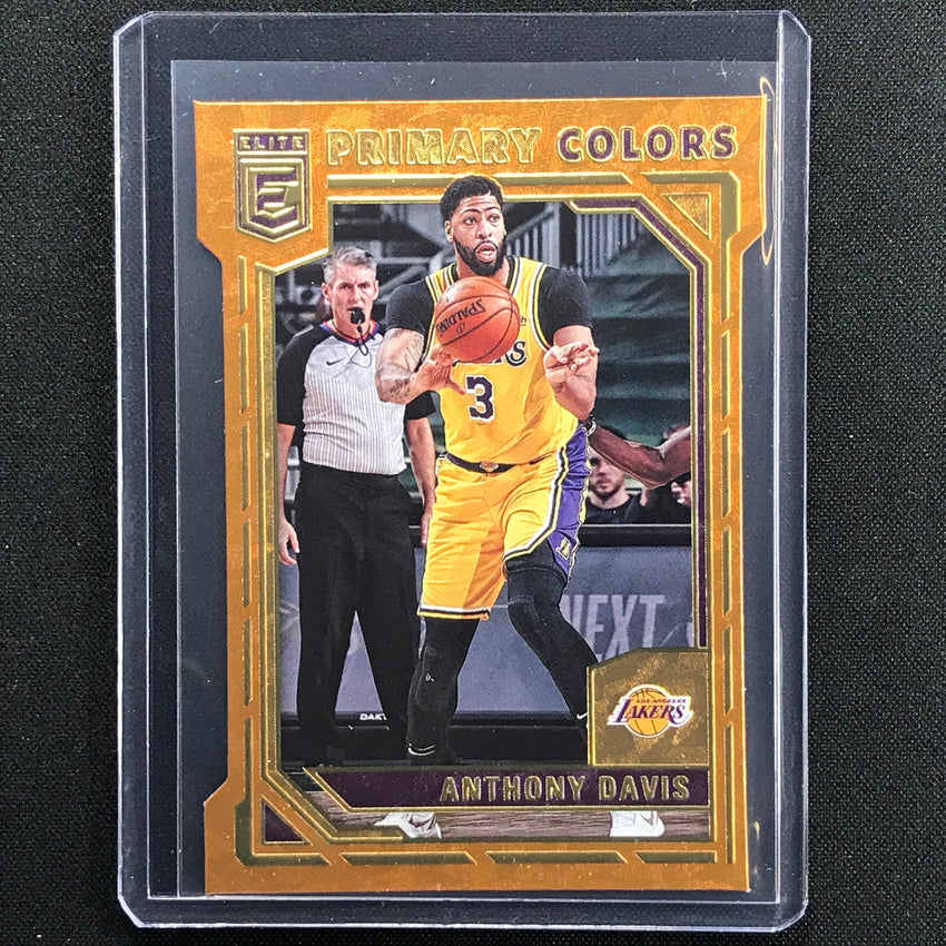 2021-22 Donruss Elite ANTHONY DAVIS Primary Colors Orange Die-Cut SP #3
