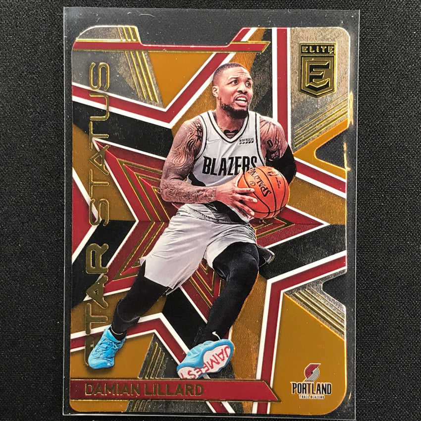 2021-22 Donruss Elite DAMIAN LILLARD Star Status Orange Die-Cut #13