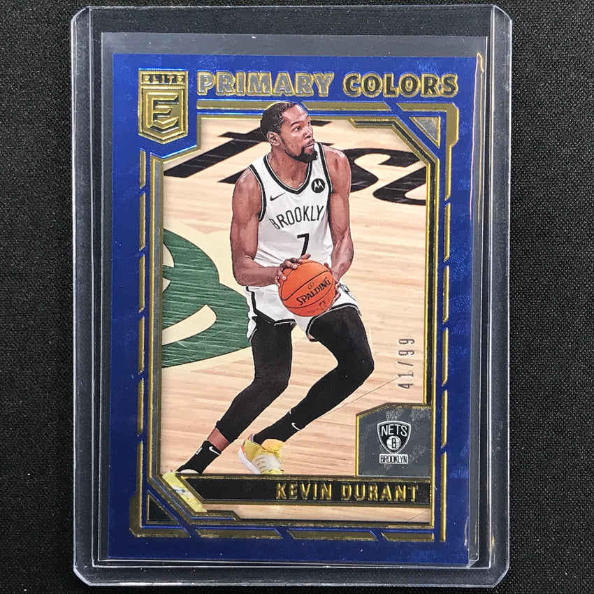 2021-22 Donruss Elite KEVIN DURANT Primary Colors Blue 41/99