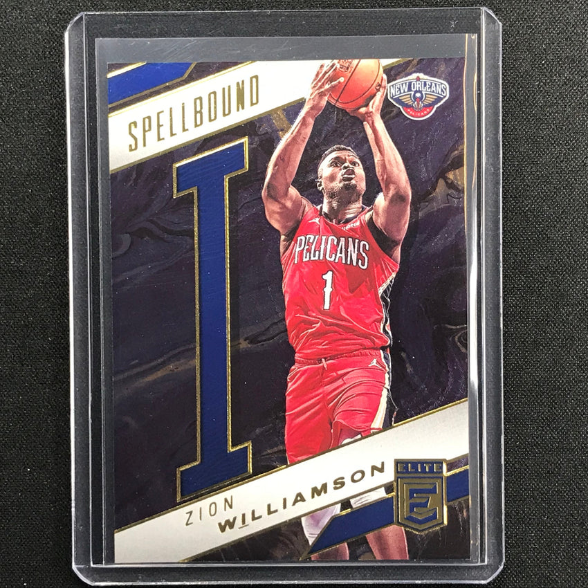 2021-22 Donruss Elite ZION WILLIAMSON Spellbound Letter "I" Blue 30/99