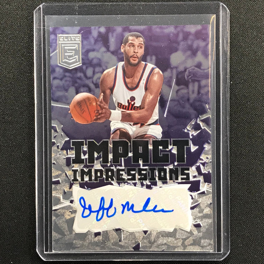 2021-22 Donruss Elite JEFF MALONE Impact Impressions Auto #JML