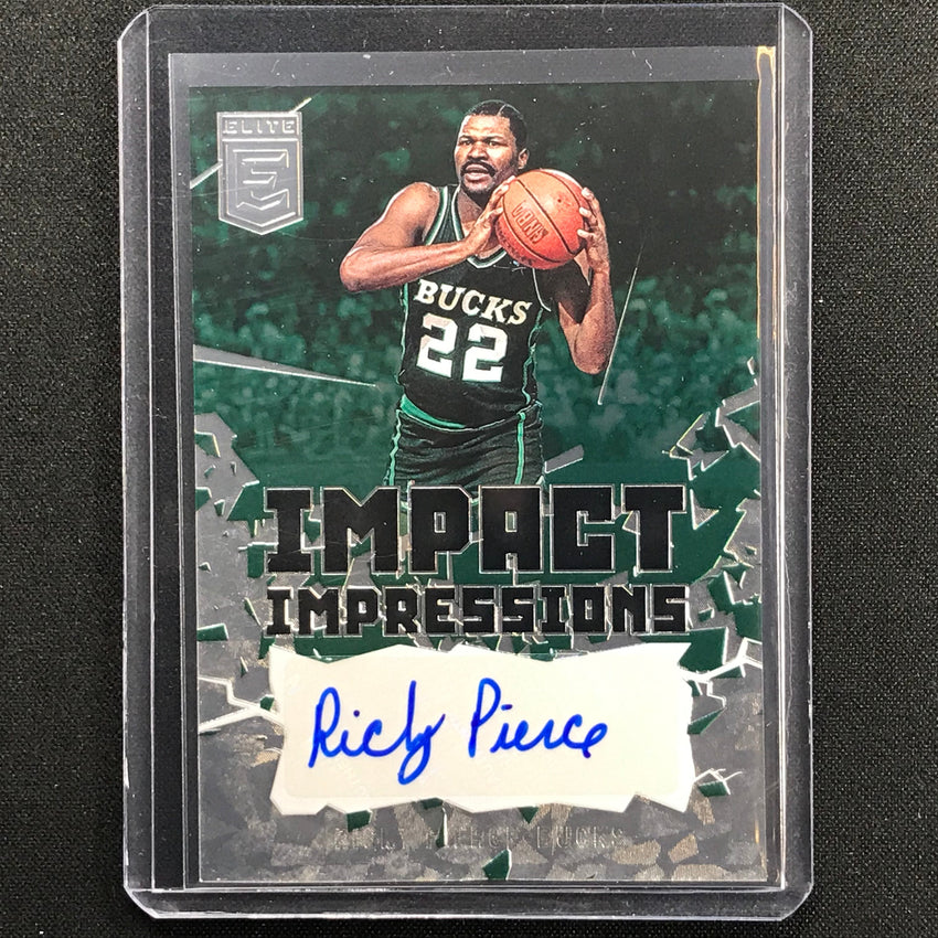 2021-22 Donruss Elite RICKY PIERCE Impact Impressions Auto #RPI