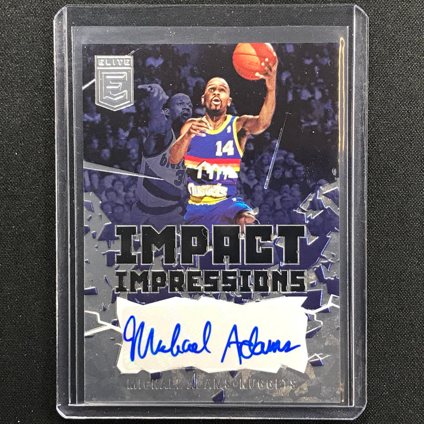 2021-22 Donruss Elite MICHAEL ADAMS Impact Impressions Auto #MAD