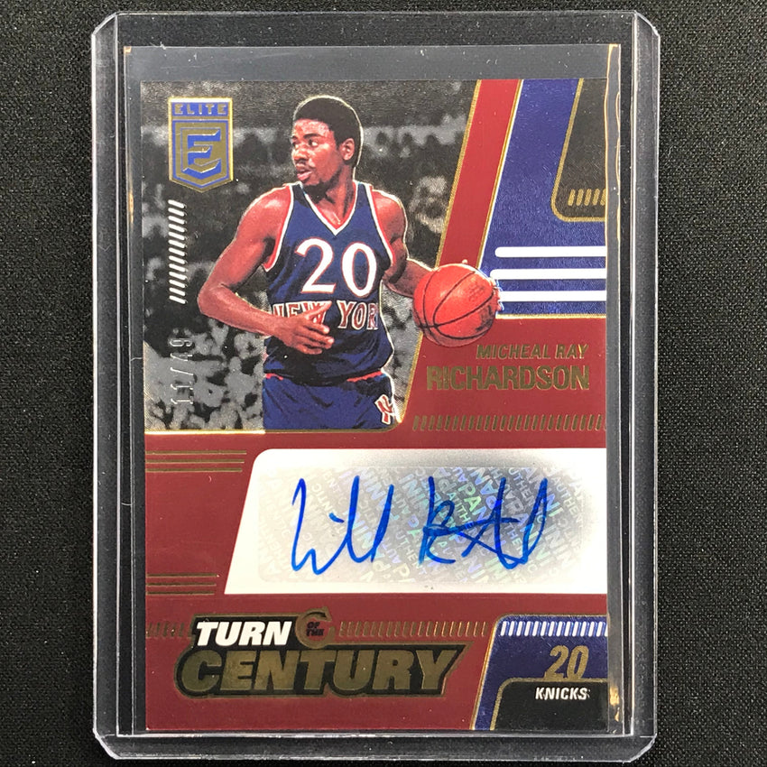 2021-22 Donruss Elite MICHAEL RAY RICHARDSON Turn of the Century Auto Red 11/49