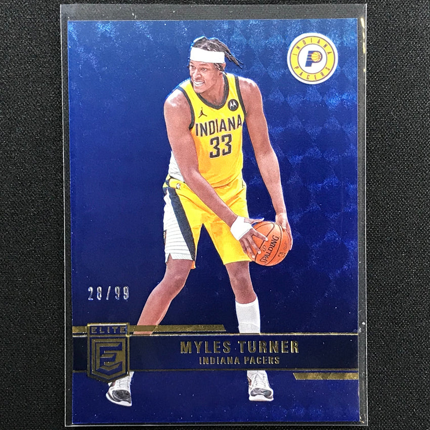 2021-22 Donruss Elite MYLES TURNER Blue 28/99