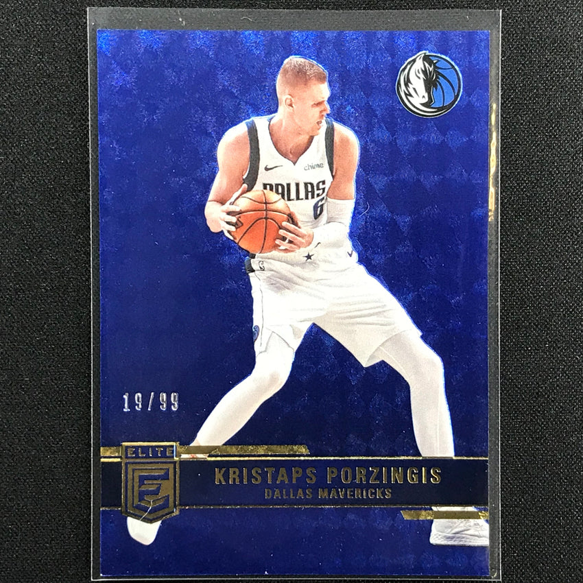 2021-22 Donruss Elite Kristaps Porzingis Blue 19/99