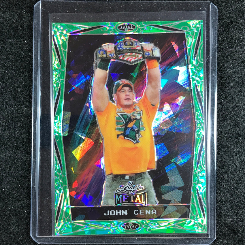 2024 Leaf Metal Legends John Cena Base Green Crystal 4/5 No 21