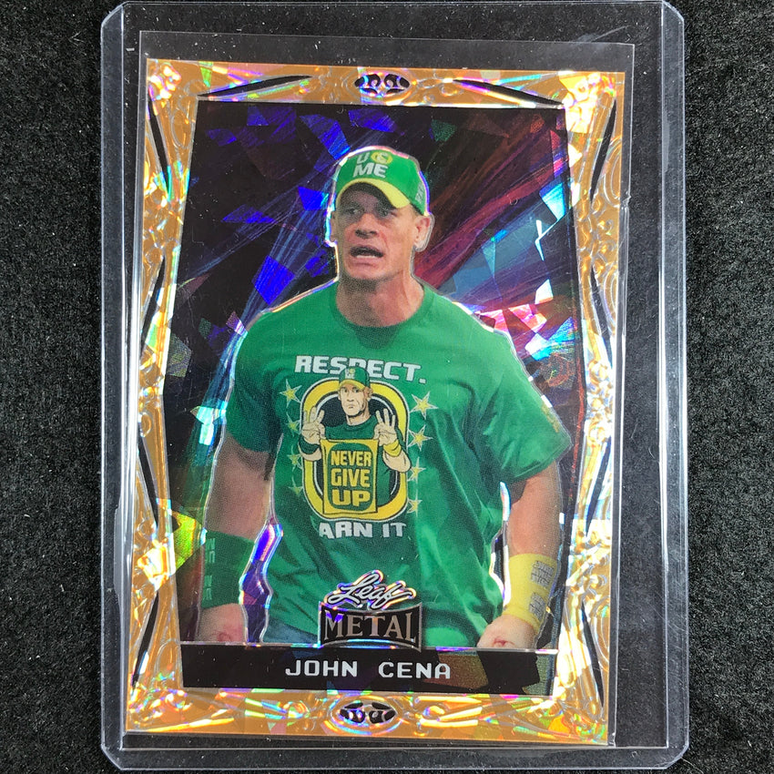 2024 Leaf Metal Legends John Cena Base Gold Crystal 1/1 #23