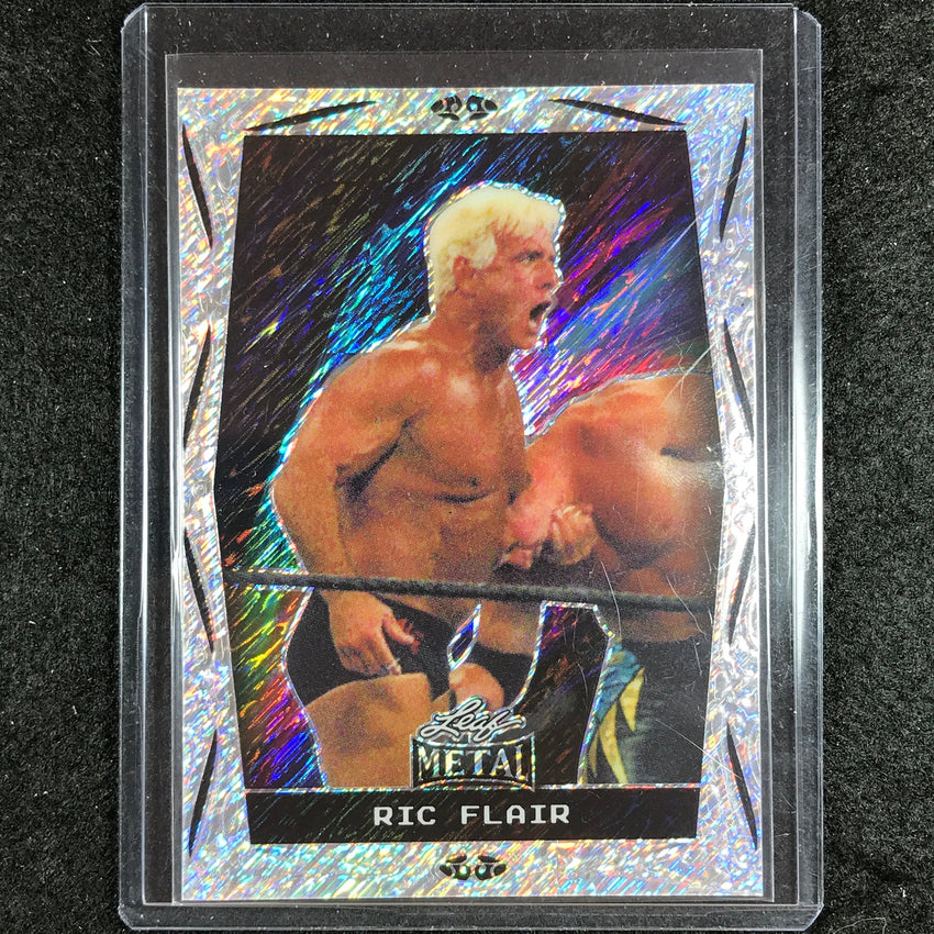 2024 Leaf Metal Legends Ric Flair Base Silver Diagonal Shimmer 3/10 #37