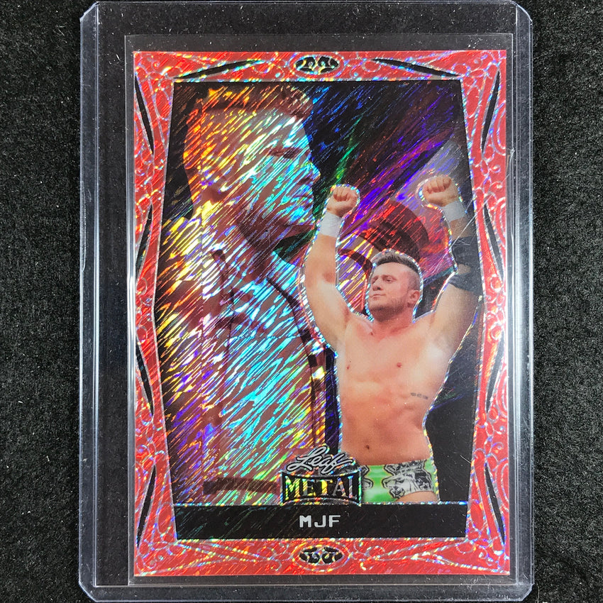 2024 Leaf Metal Legends Mjf Base Red Diagonal Shimmer 6/7 #30