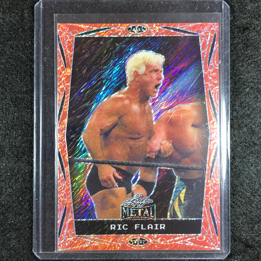 2024 Leaf Metal Legends Ric Flair Base Orange Diagonal Shimmer 4/6 #37