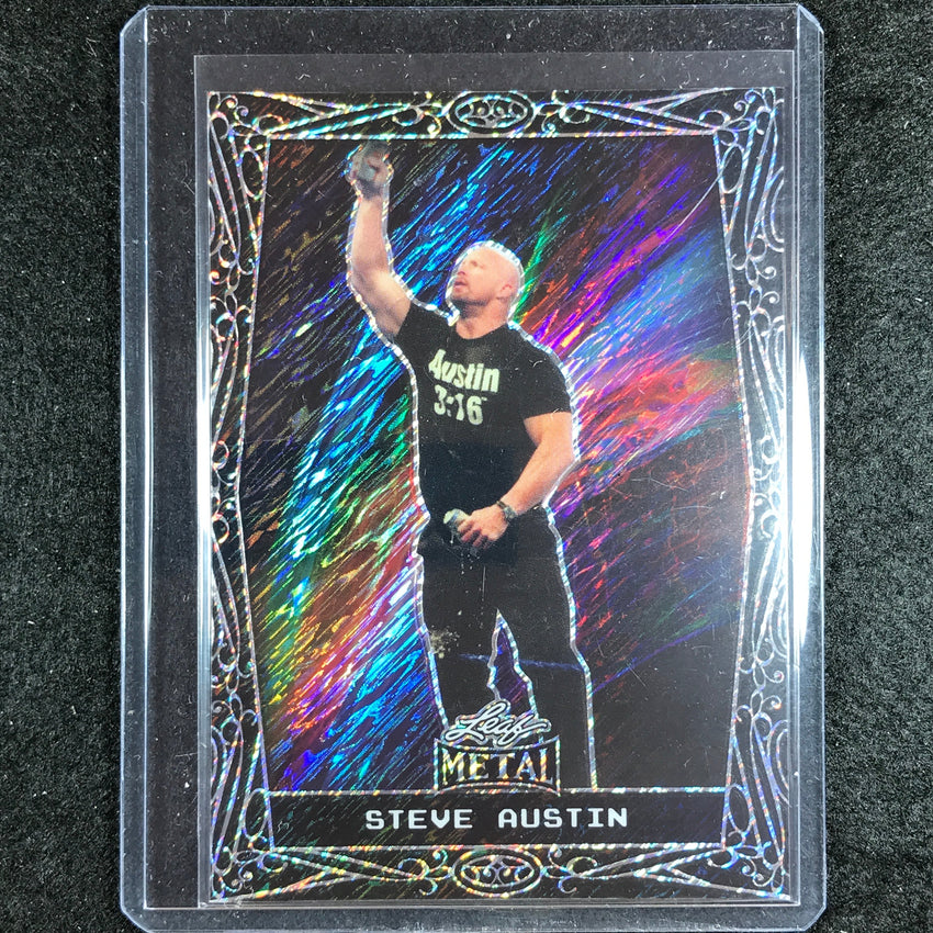 2024 Leaf Metal Legends Steve Austin Base Black Diagonal Shimmer 2/2 #43