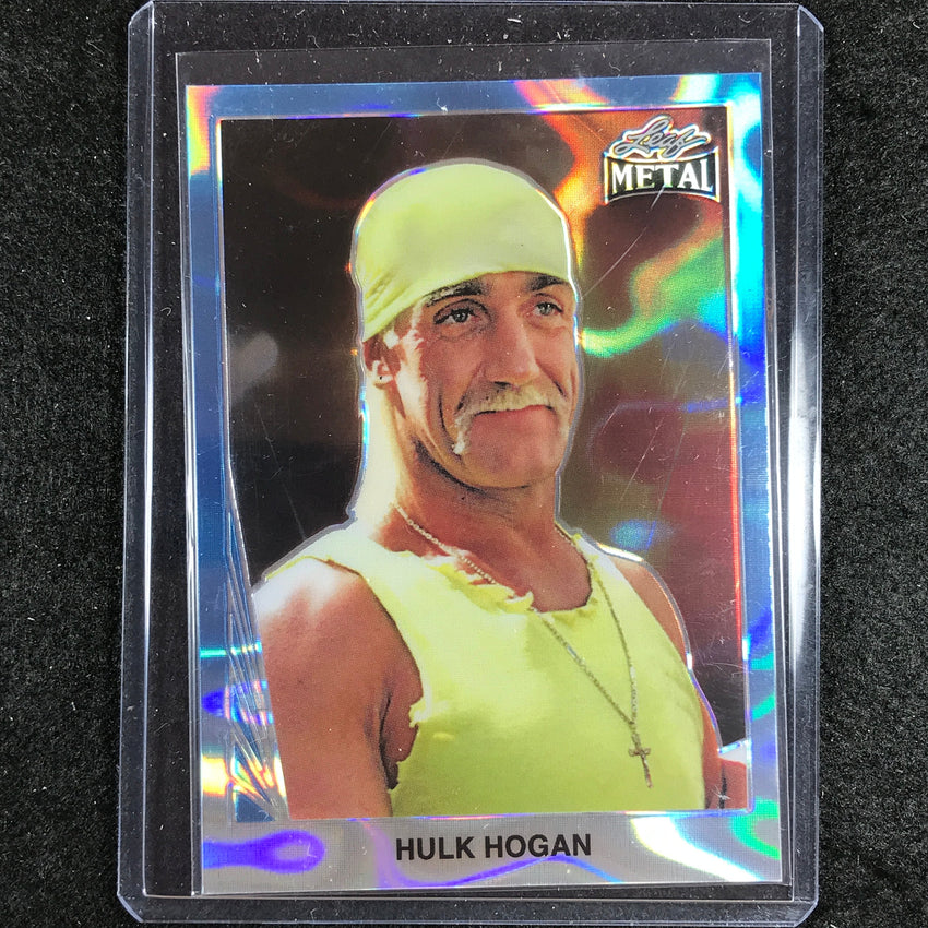 2024 Leaf Metal Legends Hulk Hogan 1990 Leaf Light Blue Lava 1/8 #14