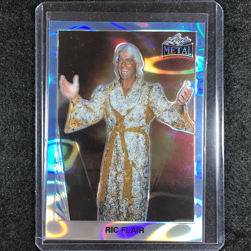 2024 Leaf Metal Legends Ric Flair 1990 Leaf Light Blue Lava 1/8 #37