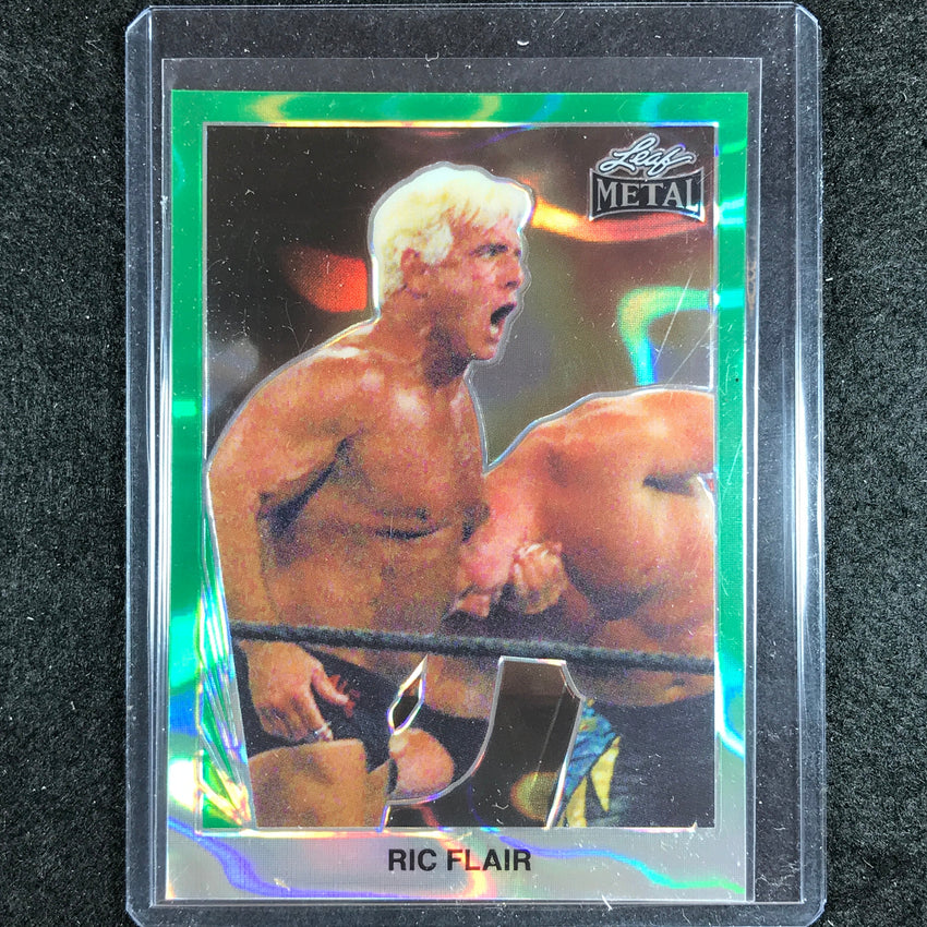 2024 Leaf Metal Legends Ric Flair 1990 Leaf Green Lava 3/5 #36