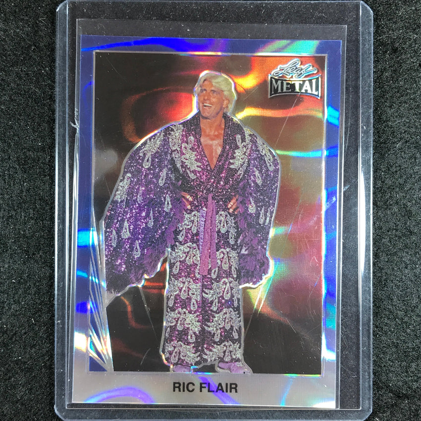 2024 Leaf Metal Legends Ric Flair 1990 Leaf Dark Blue Lava 1/4 No 32