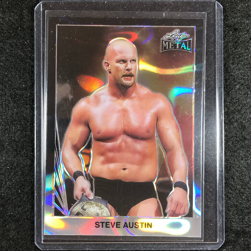 2024 Leaf Metal Legends Steve Austin 1990 Leaf Black Lava 2/2 #43