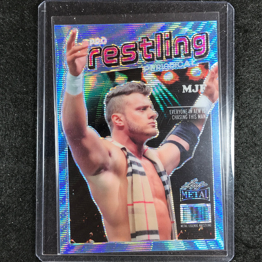 2024 Leaf Metal Legends MJF Pro Wrestling Periodical Light Blue Wave 5/8 #15