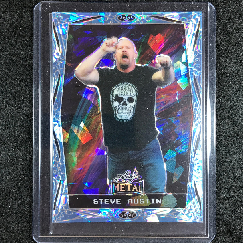 2024 Leaf Metal Legends Steve Austin Base Light Blue Crystal 1/8 #40
