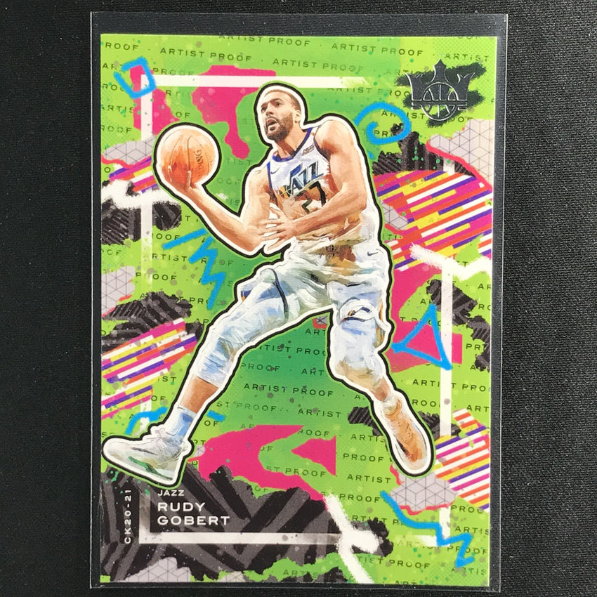 2020-21 Court Kings RUDY GOBERT Base Artist Proof #3