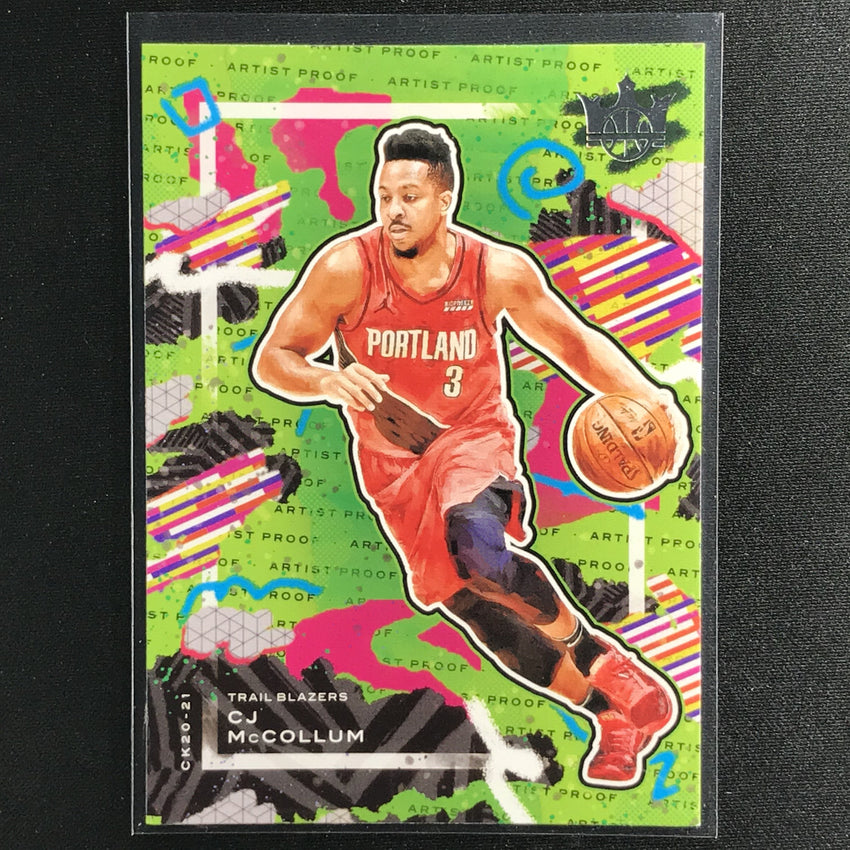 2020-21 Court Kings CJ MCCOLLUM Base Artist Proof #4