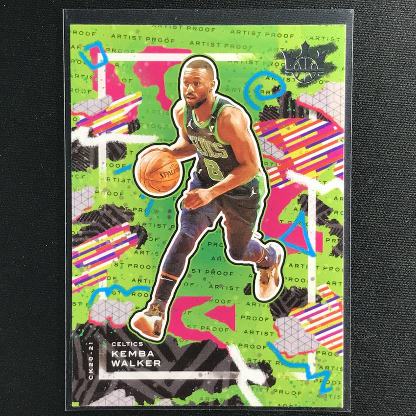 2020-21 Court Kings KEMBA WALKER Base Artist Proof #7