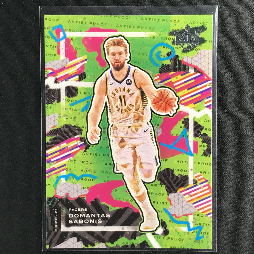 2020-21 Court Kings DOMANTAS SABONIS Base Artist Proof #8