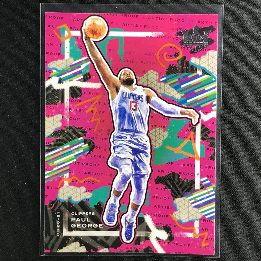 2020-21 Court Kings PAUL GEORGE Base Artist Proof #34