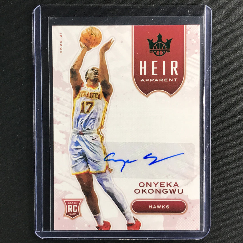 2020-21 Court Kings Onyeka Okongwu Heir Apparent Rookie Auto Jade No Ony