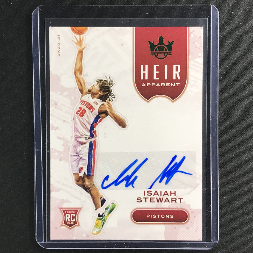 2020-21 Court Kings ISAIAH STEWART Heir Apparent Rookie Auto Jade #IST