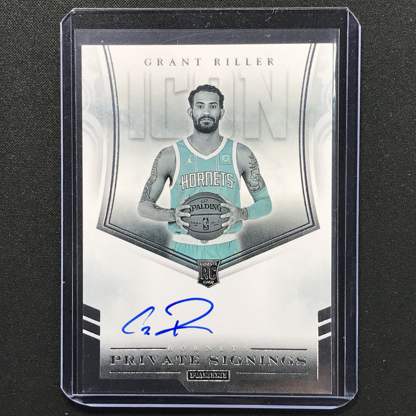 2020-21 Noir Grant Riller Rookie Private Signings Icon Auto No Gri