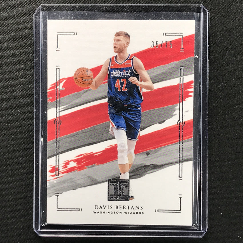 2020-21 Impeccable Davis Bertans Base Silver 35/75