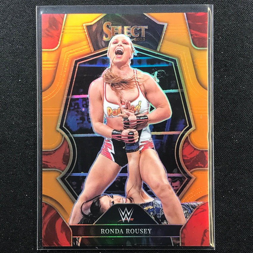 2023 Select Wwe Ronda Rousey Premier Level Orange 7/49