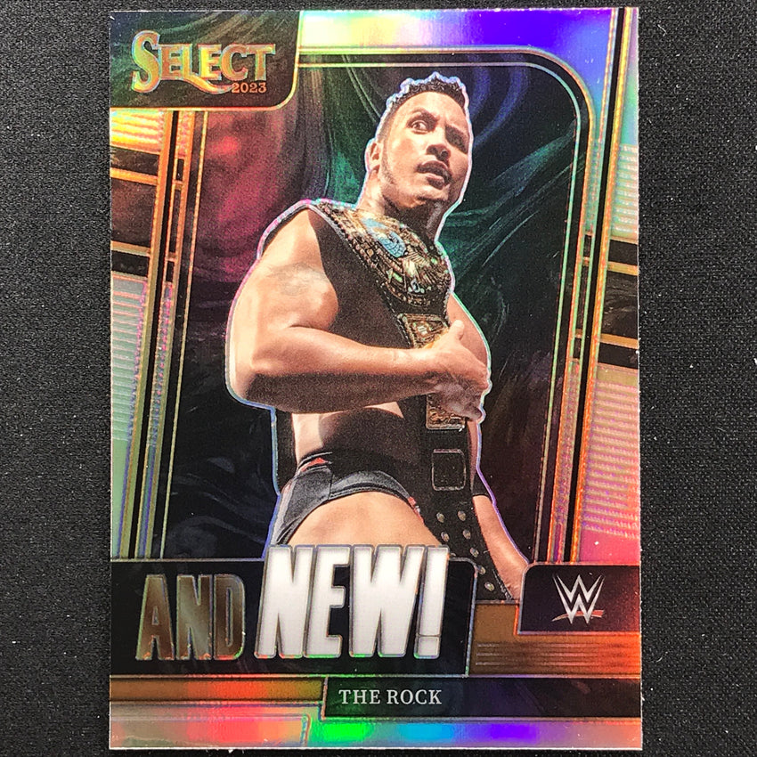 2023 Select Wwe The Rock And New Silver Prizm No 3
