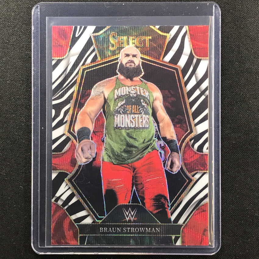 2023 Select Wwe Braun Strowman Premier Level Zebra Ssp No 171