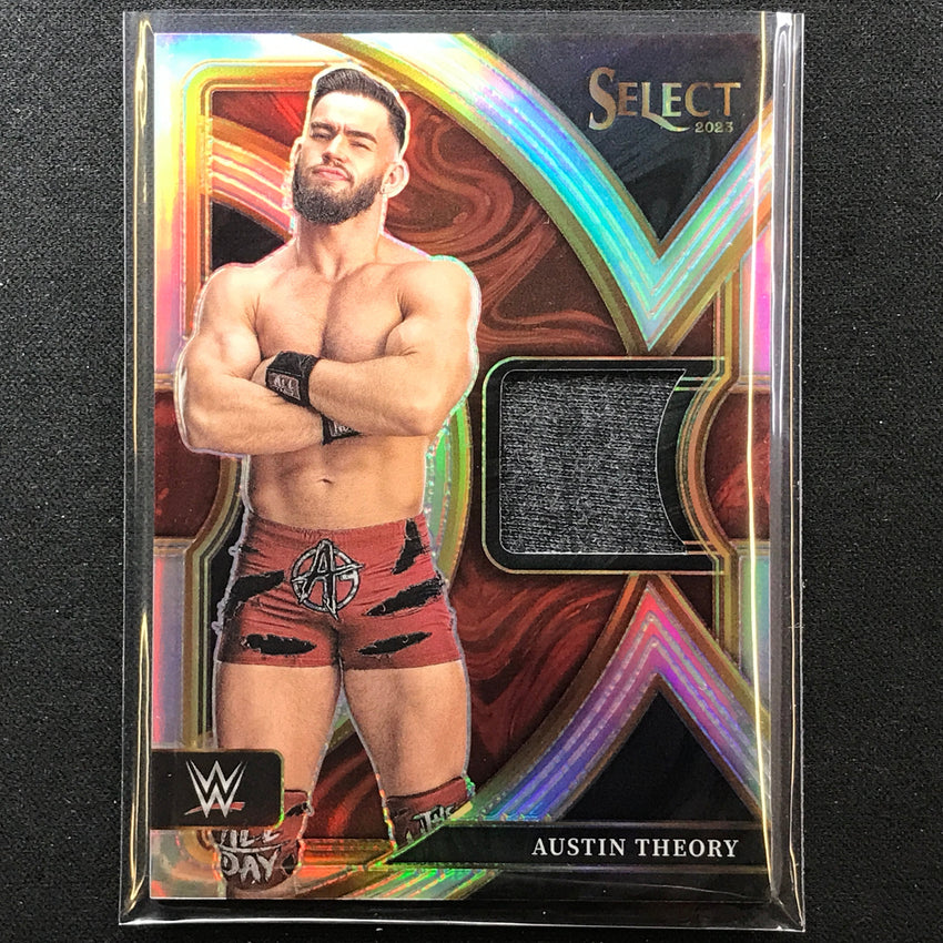 2023 Select Wwe Austin Theory Selective Swatches Relic Silver Prizm No Ath