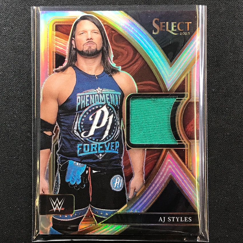 2023 Select Wwe Aj Styles Selective Swatches Relic Silver Prizm No Ajs