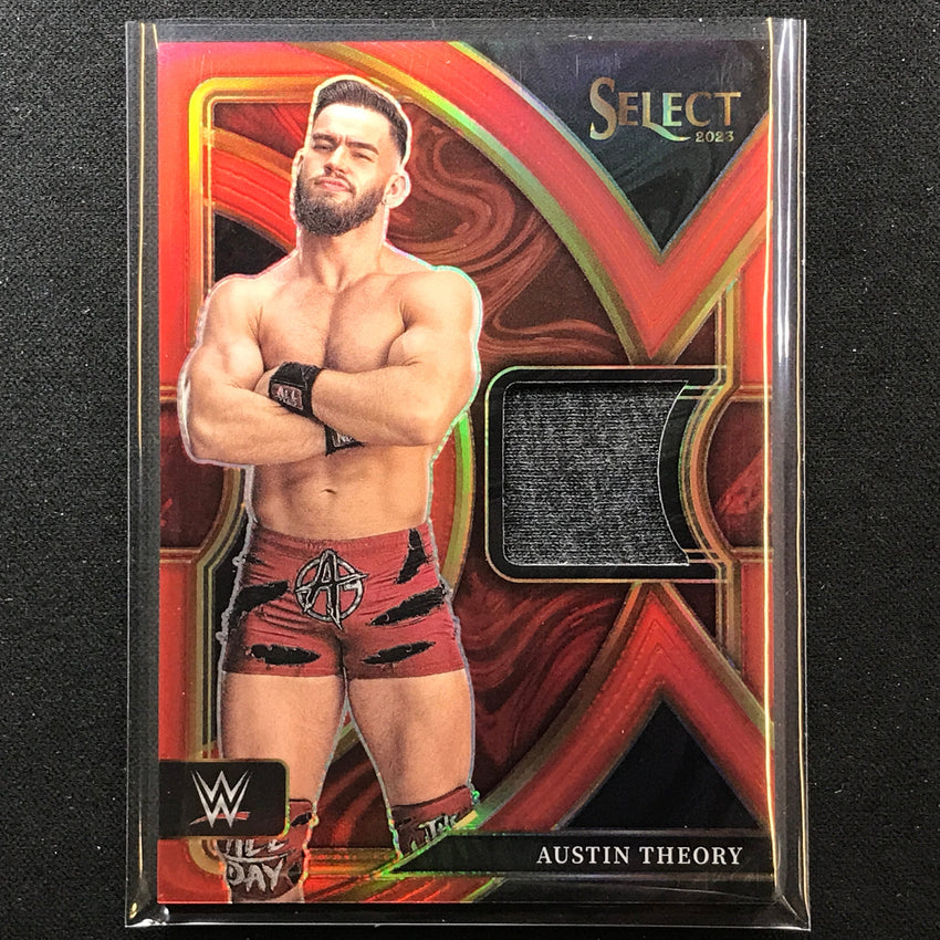 2023 Select Wwe Austin Theory Selective Swatches Relic Red 26/99