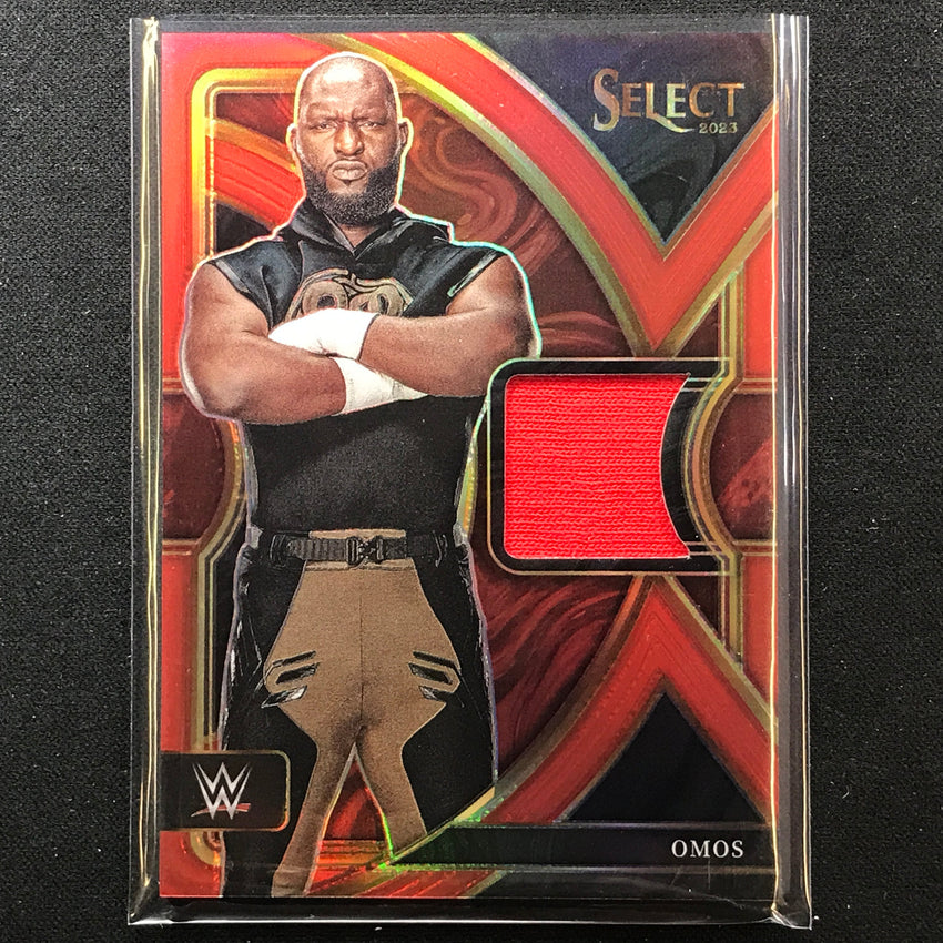 2023 Select Wwe Omos Selective Swatches Relic Red 61/99