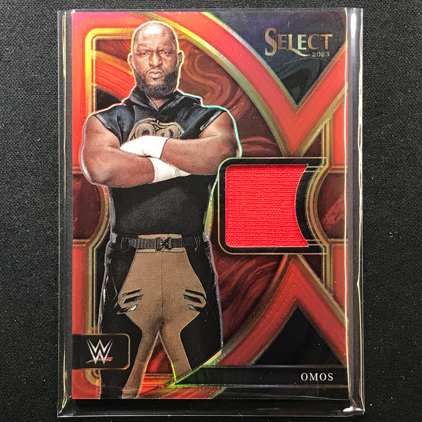 2023 Select Wwe Omos Selective Swatches Relic Red 30/99