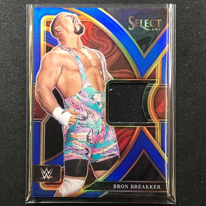 2023 Select Wwe Bron Breakker Selective Swatches Relic Blue 44/49
