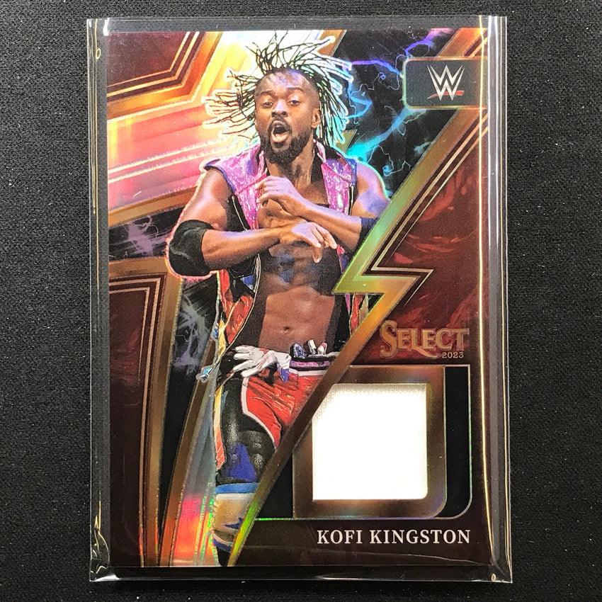 2023 Select WWE KOFI KINGSTON Sparks Memorabilia Relic Silver Prizm #KKG