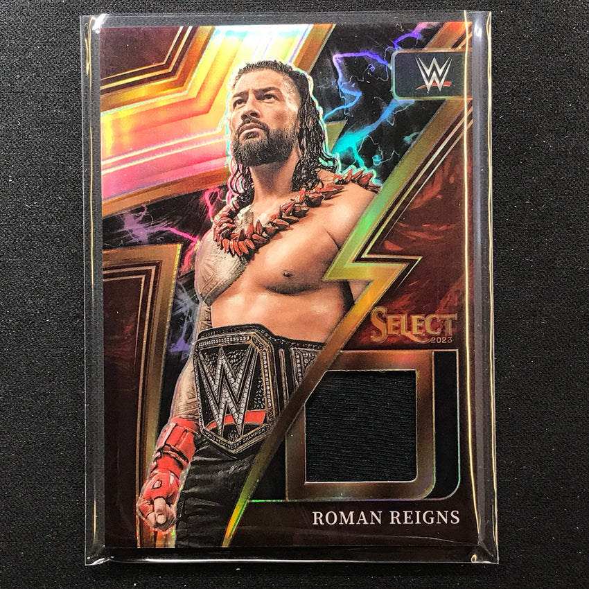2023 Select Wwe Roman Reigns Sparks Memorabilia Relic Silver Prizm No Rrn