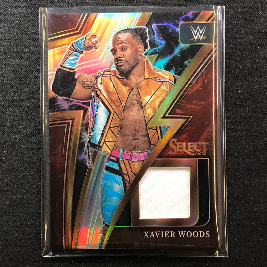 2023 Select WWE XAVIER WOODS Sparks Memorabilia Relic Silver Prizm #XWD