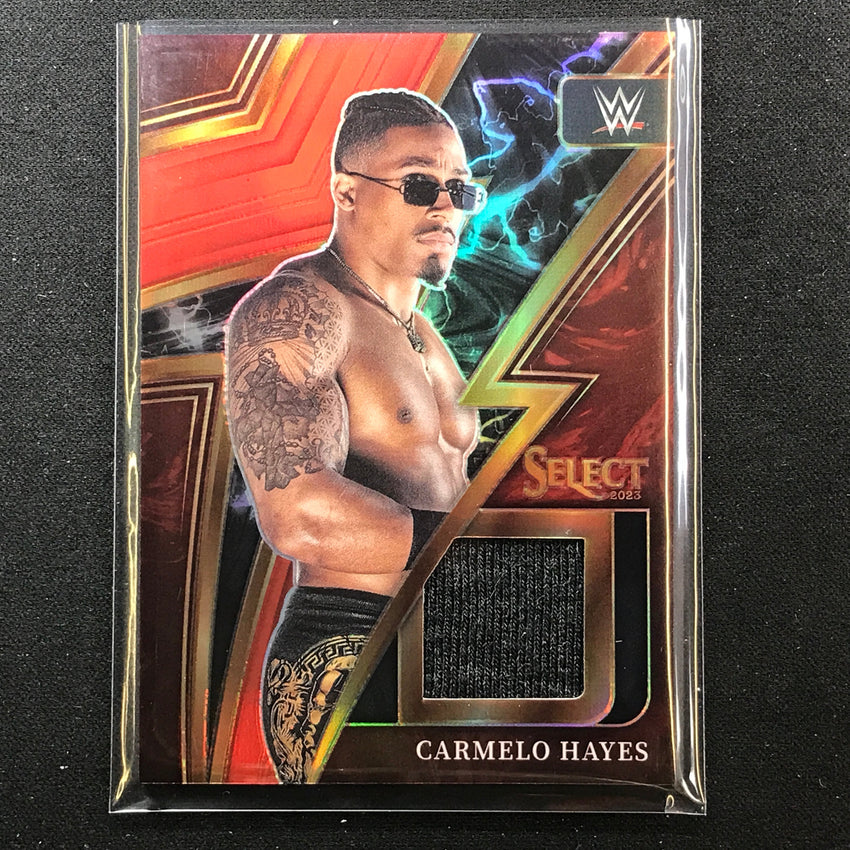 2023 Select Wwe Carmelo Hayes Sparks Memorabilia Relic Red 24/99