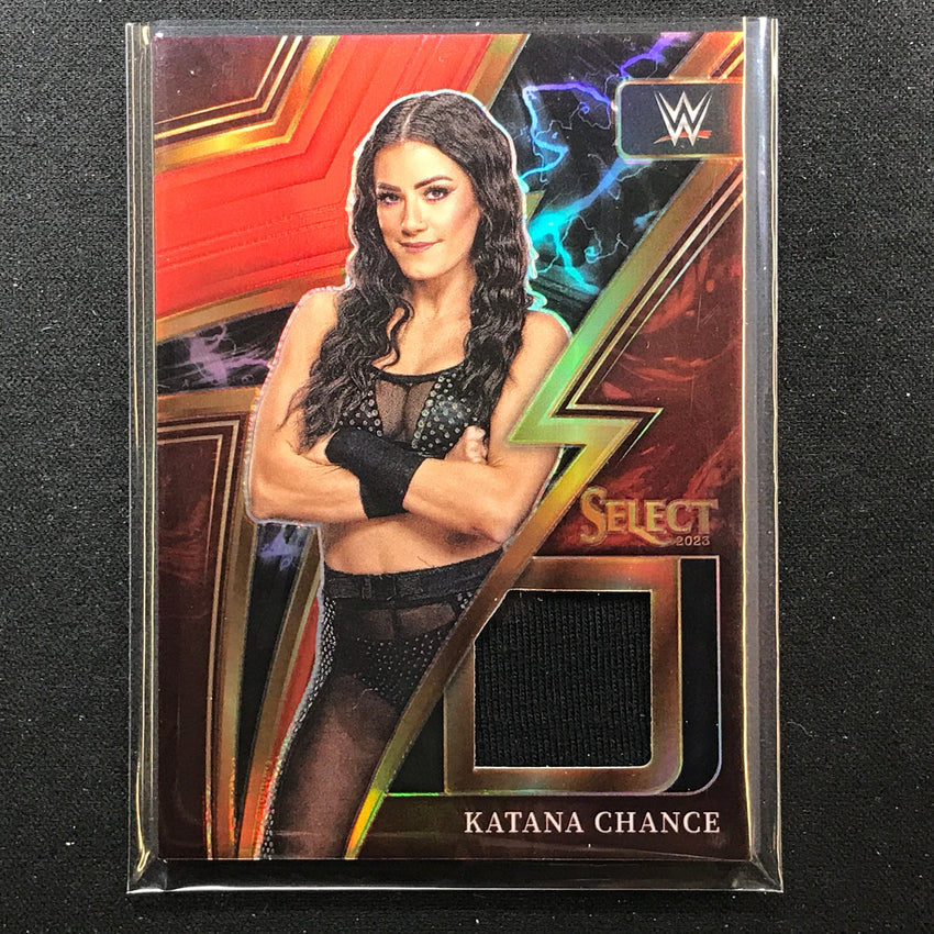 2023 Select Wwe Katana Chance Sparks Memorabilia Relic Red 41/99