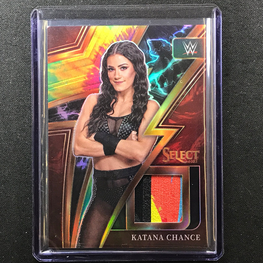 2023 Select Wwe Katana Chance Sparks Memorabilia Relic Patch Tie-dye 3/25