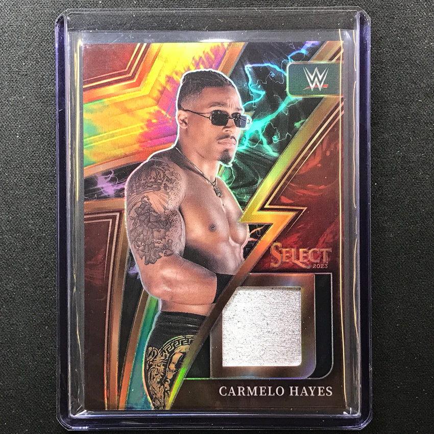 2023 Select Wwe Carmelo Hayes Sparks Memorabilia Relic Patch Tie-dye 15/25