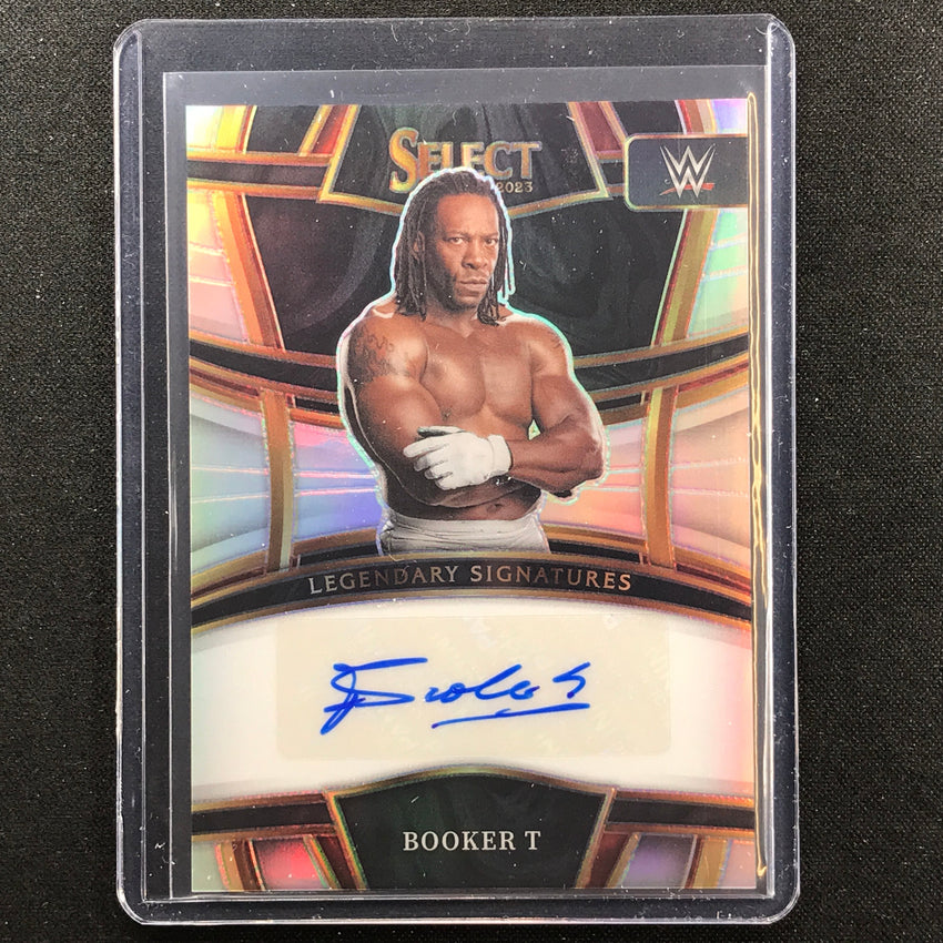 2023 Select Wwe Booker T Legendary Signatures Auto Silver Prizm No Bkt